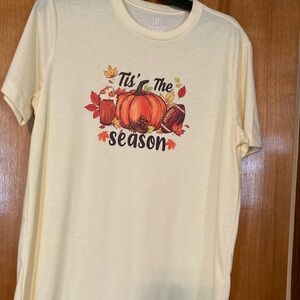 Custom design yellow Fall TSHIRT Medium George Brand